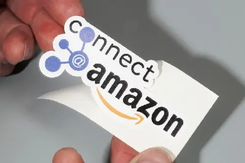 connect amazon logo sticker