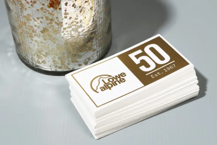 Gold vinyl metallic stickers