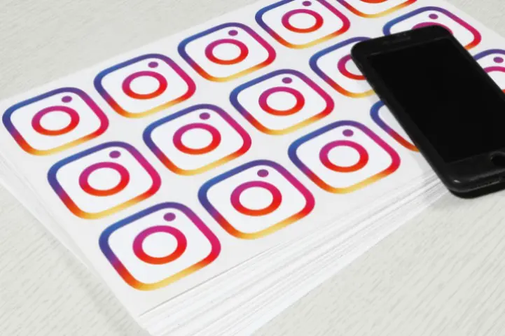 small vinyl instagram stickers