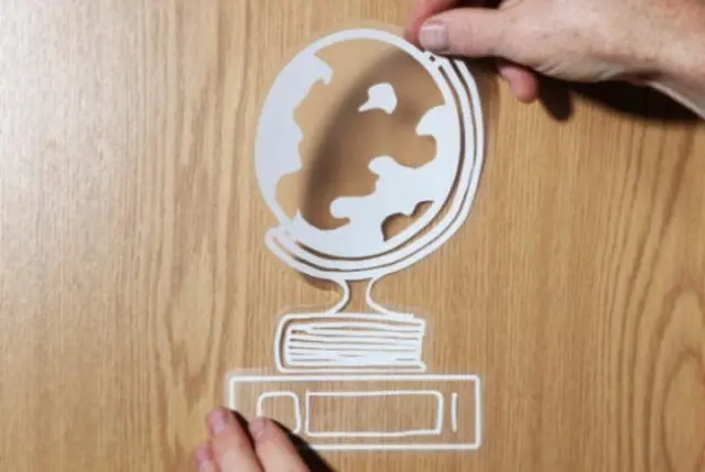 shaped transparent stickers with white printed stickers
