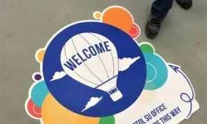Outdoor floor stickers