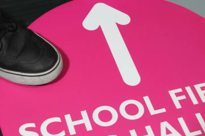 large vinyl floor sticker