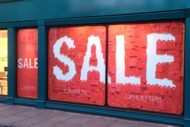 Large Format Sale Window Stickers
