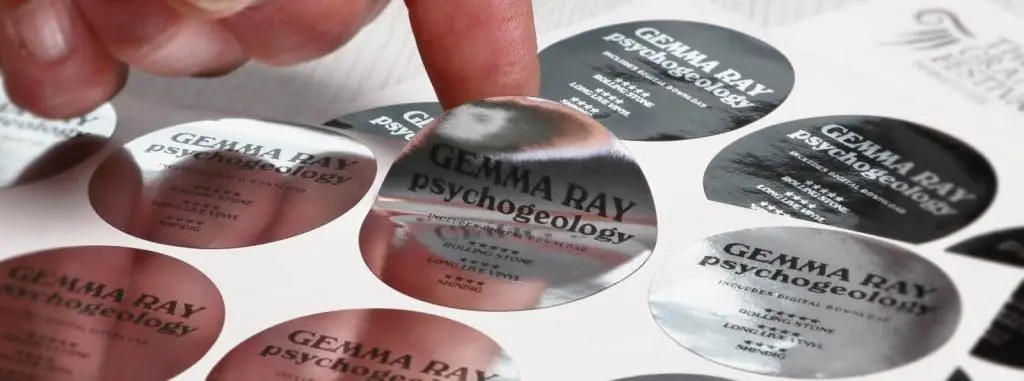 Silver vinyl stickers