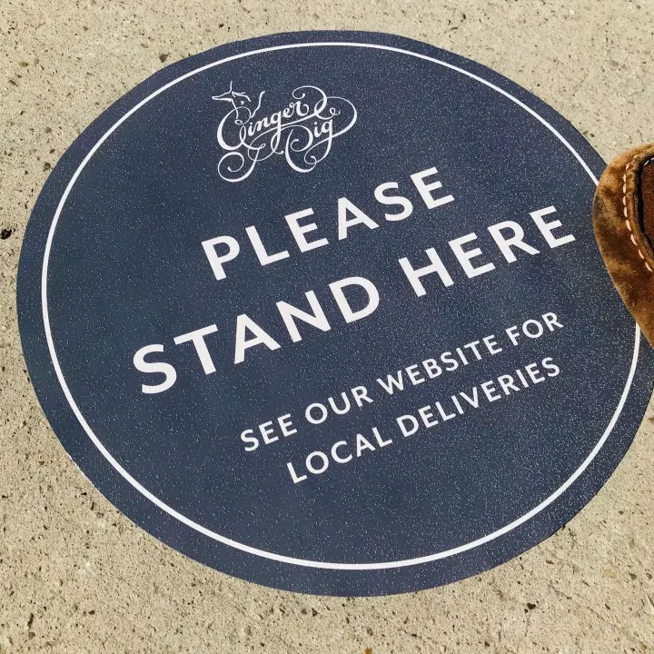 indoor floor sticker