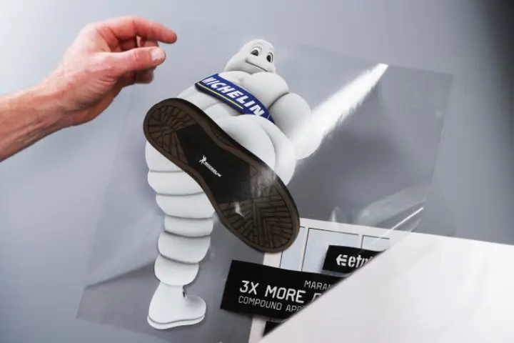 Michelin man window sticker