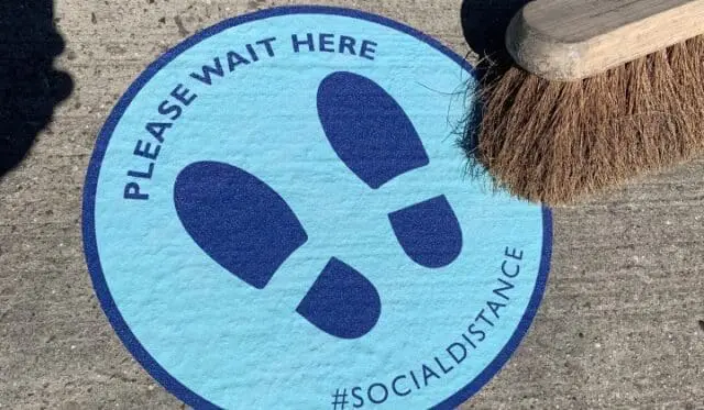 Outdoor floor stickers