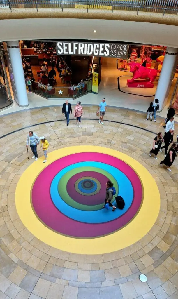 Indoor floor stickers - Birmingham Railway station