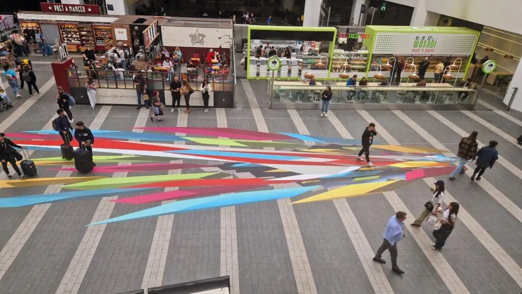 station floor stickers