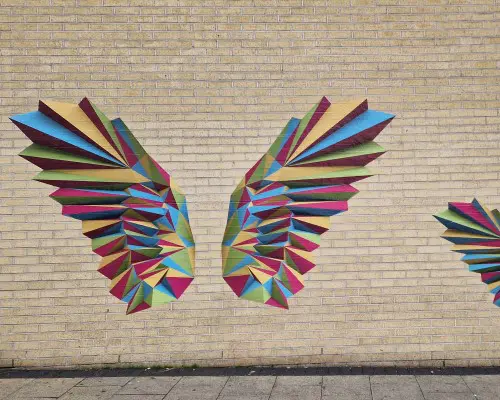 Large custom wing wall stickers