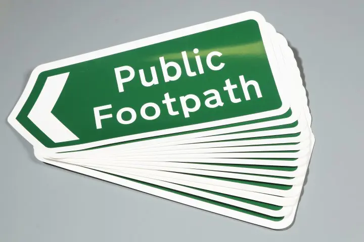 public footpath outdoor vinyl stickers