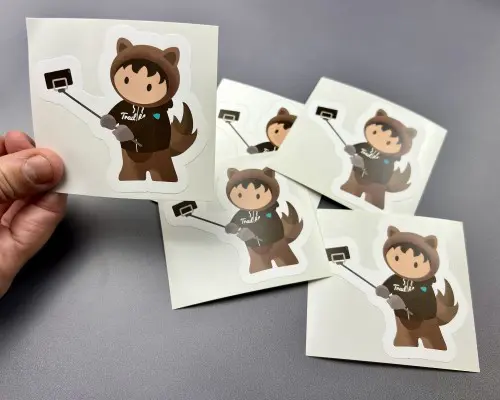 custom shaped printed stickers
