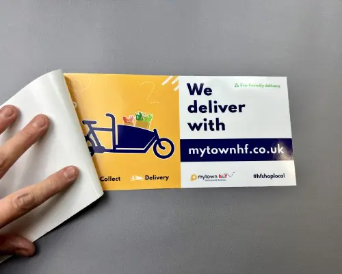 delivery window sticker