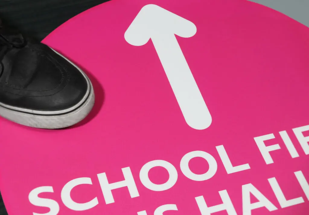 large vinyl floor sticker