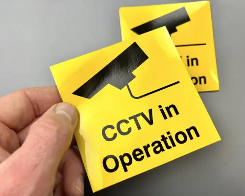 CCTV reflective stickers