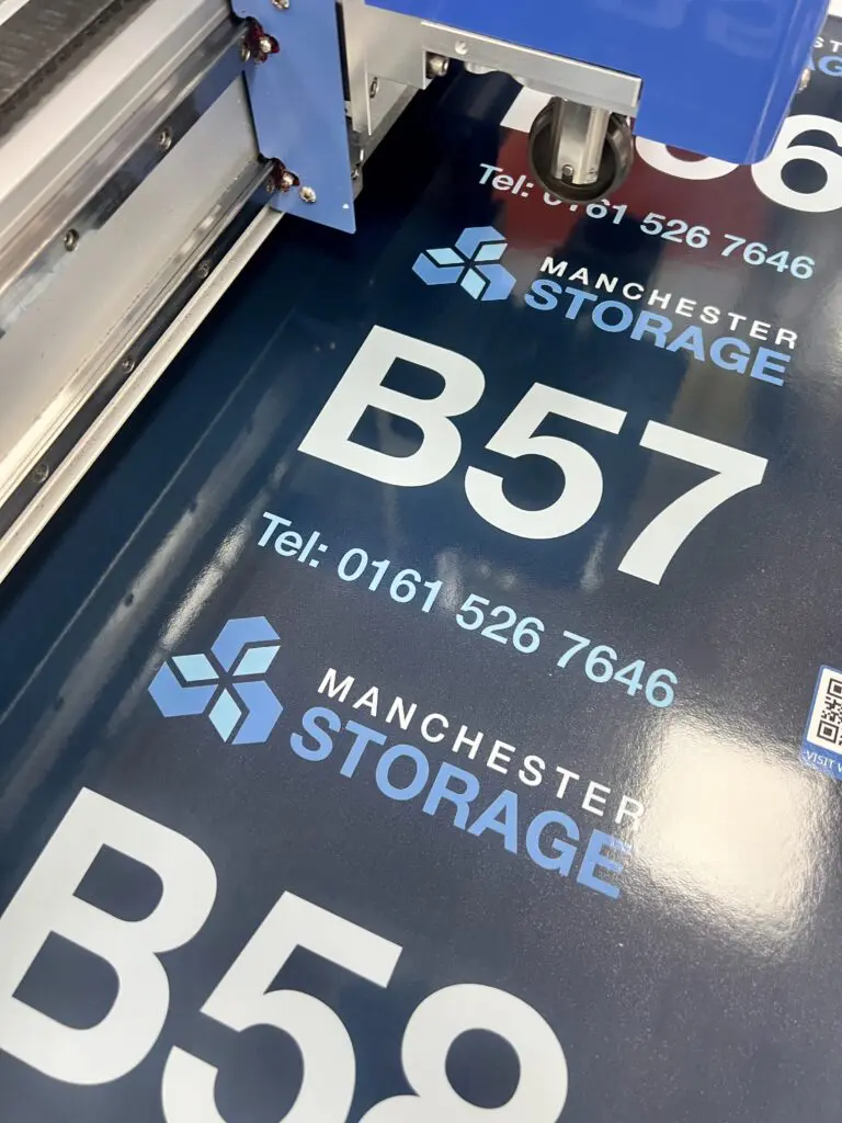 Self storage sticker printing