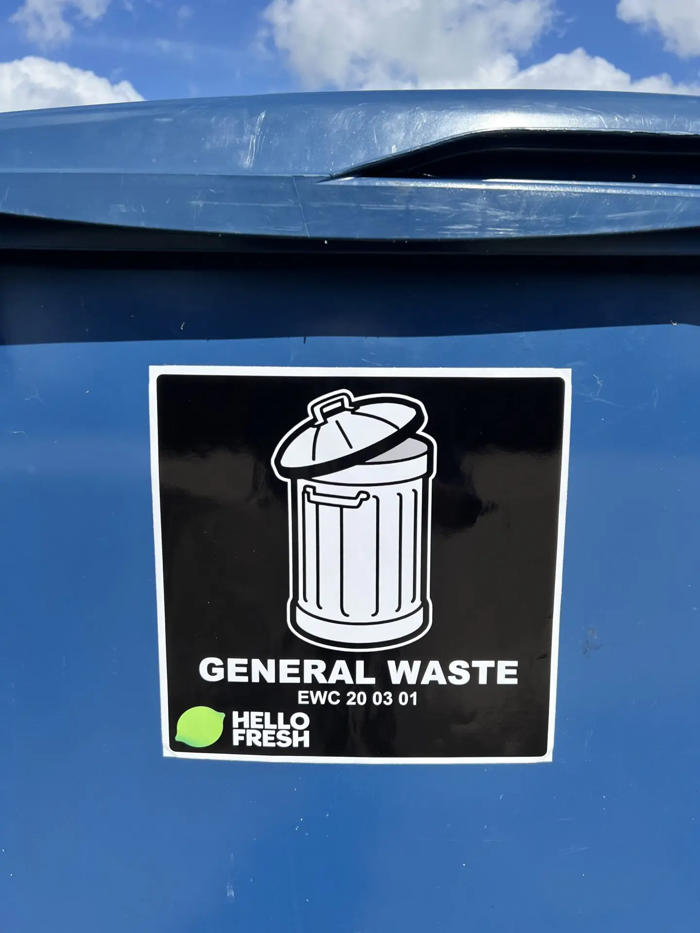 Bin sticker