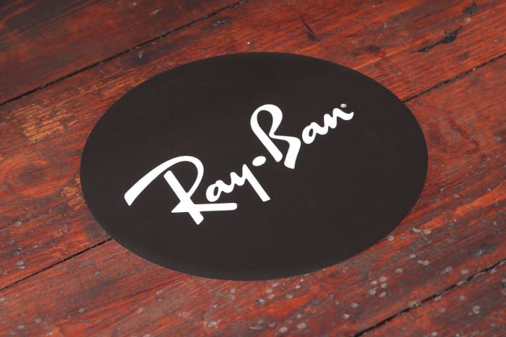 Ray-Ban indoor floor sticker