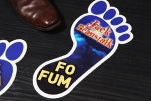 footprint stickers for floor