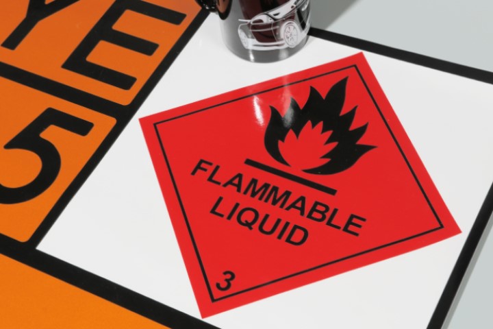 flammable liquid stickers