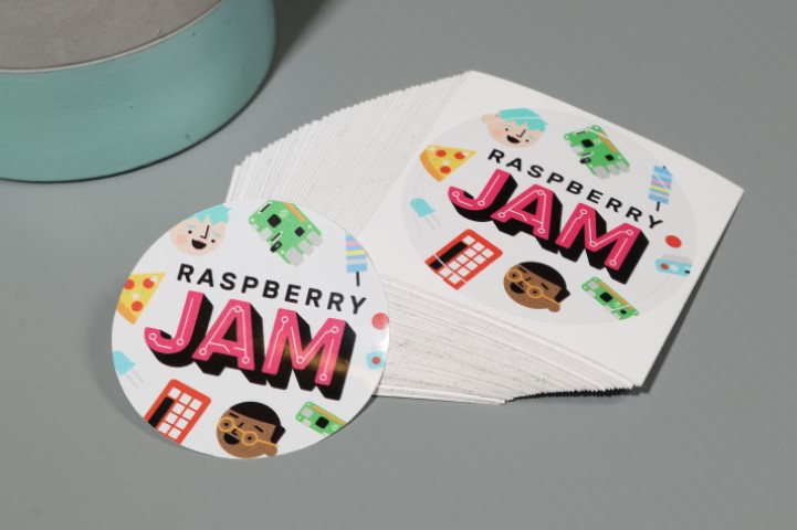 Branded stickers round vinyl stickers