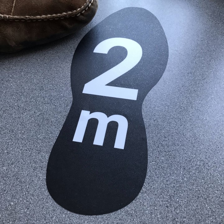 footprint stickers