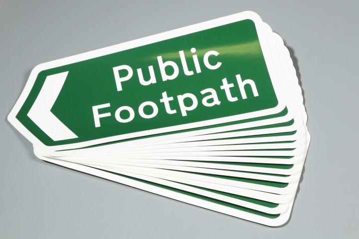 public footpath outdoor vinyl stickers