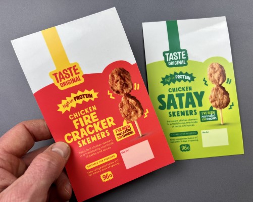 Food packaging labels custom printed