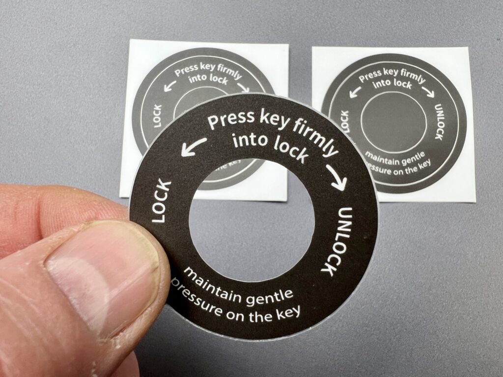 custom shape industrial vinyl stickers
